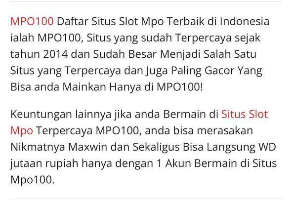 RAJA MPO100